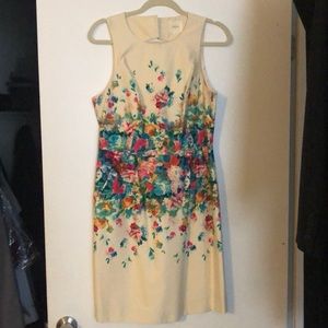 Anthropologie floral dress, worn once, like new condition. Size 12